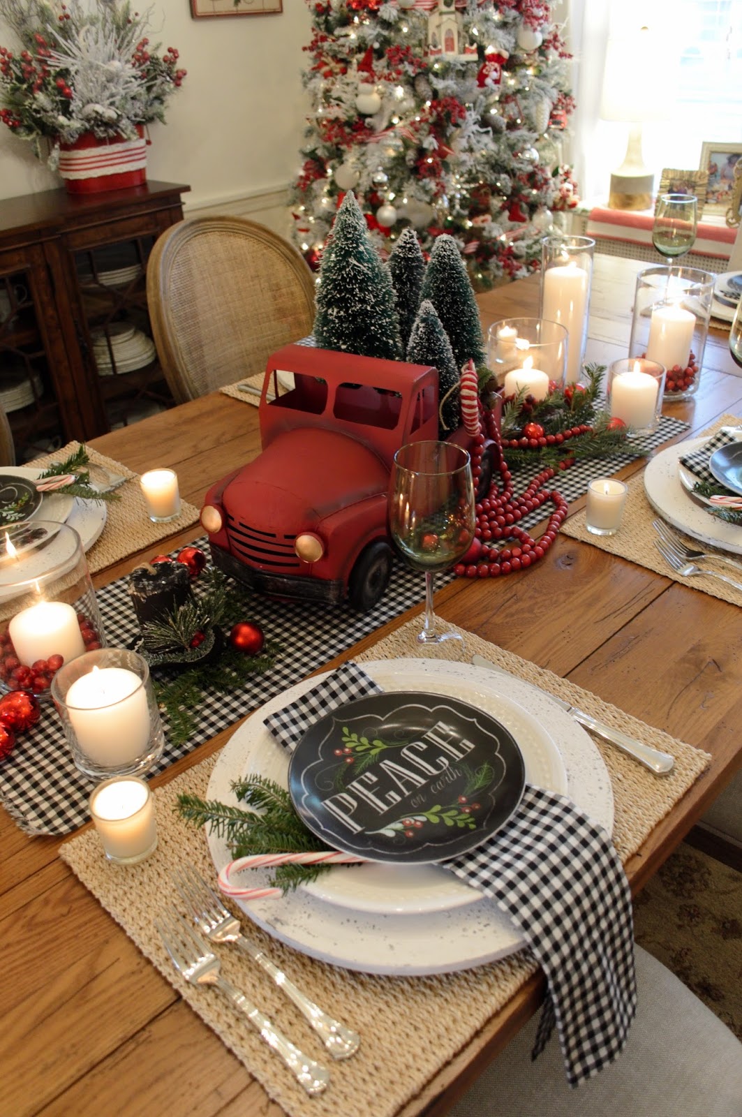 A Country Christmas Tablescape