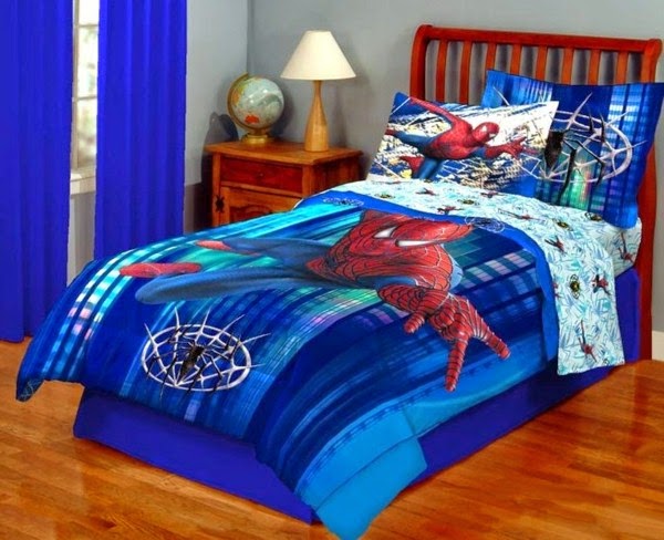 Cool Spiderman bedding!