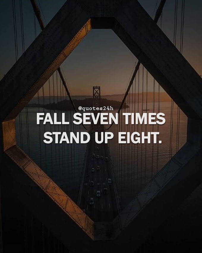 Fall Seven Times Stand Up Eight | Quote