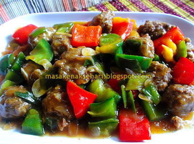 Resep Parika Tumis Bola Bola Daging Sapi Resep Paprika Tumis Bola Bola Daging Sapi