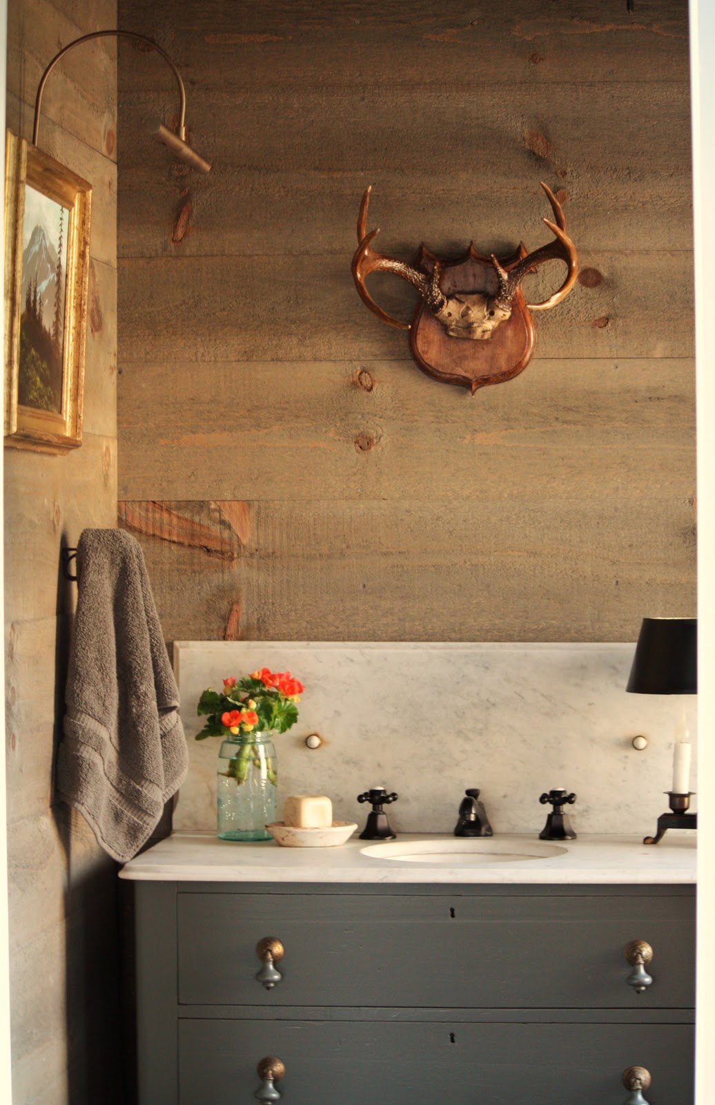 for the love of a house: the barn half bath