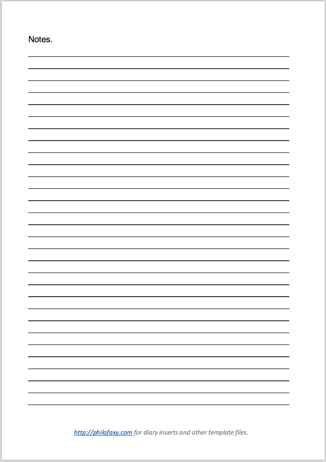 planner page