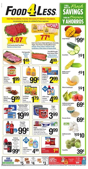 Food 4 Less Ad This Week August 7 - 13, 2019