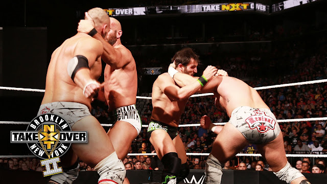 The Revival vs. #DIY at NXT TakeOver Brooklyn II The Revival DIY Johnny Gargano Tommaso Ciampa WWE NXT TakeOver Brooklyn II Tag Team Championships