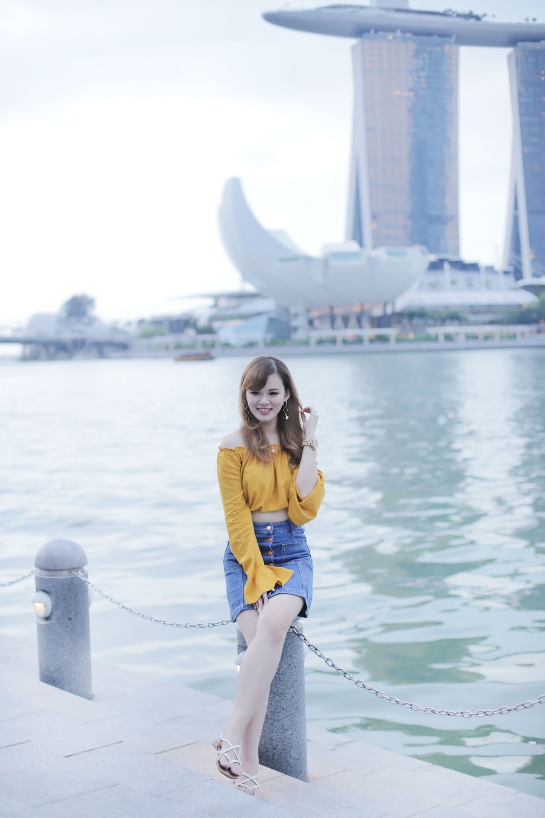 h&m, forever 21, casual outfit, fashion, ootd, jeanmilka ootd, fashion blogger, fashion blogger indonesia, singapore, marina bay sands, travel to singapore, indonesia fashion blogger