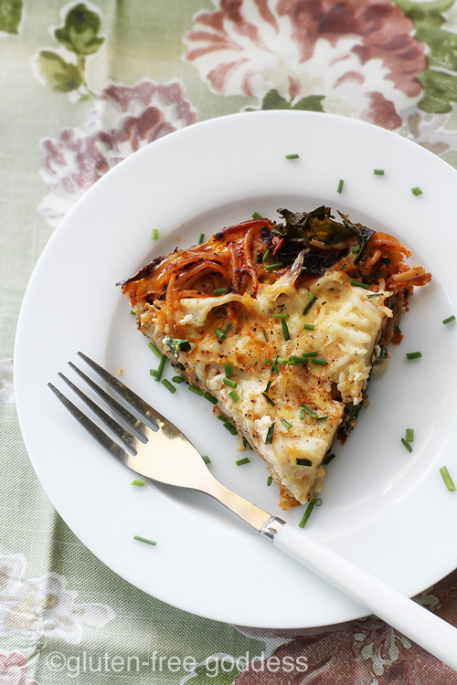 Gluten-Free Pasta Frittata with Kale