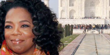 Oprah Winfrey visits the Taj Mahal!