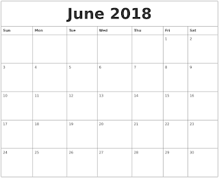 Free Printable Calendar June 2018 Free Printable Calendar June 2018
