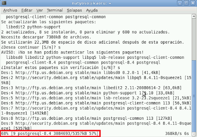 Tu espacio informatico: Instalacion en Debian el Postgresql con Drupal