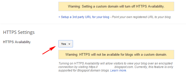 Cara Mengaktifkan HTTPS di Blogspot Custom Domain
