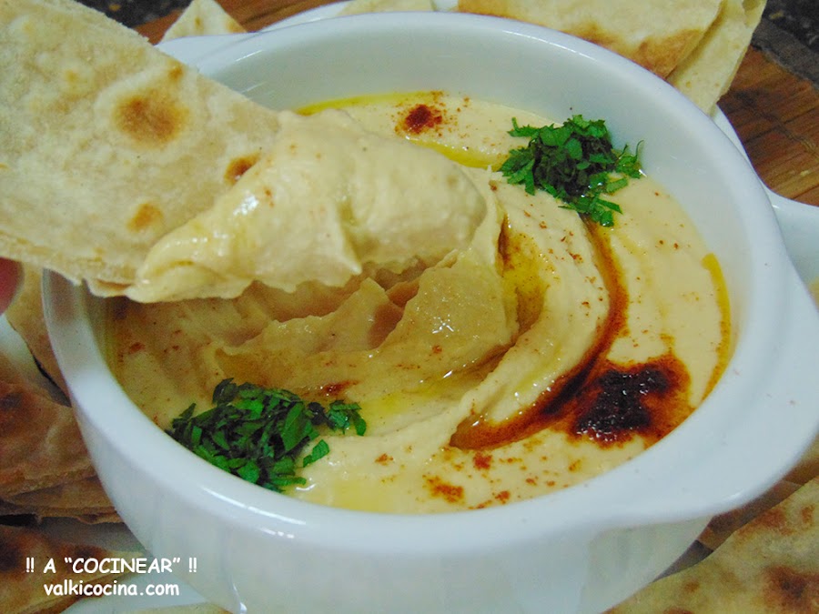 Hummus y tahini casero