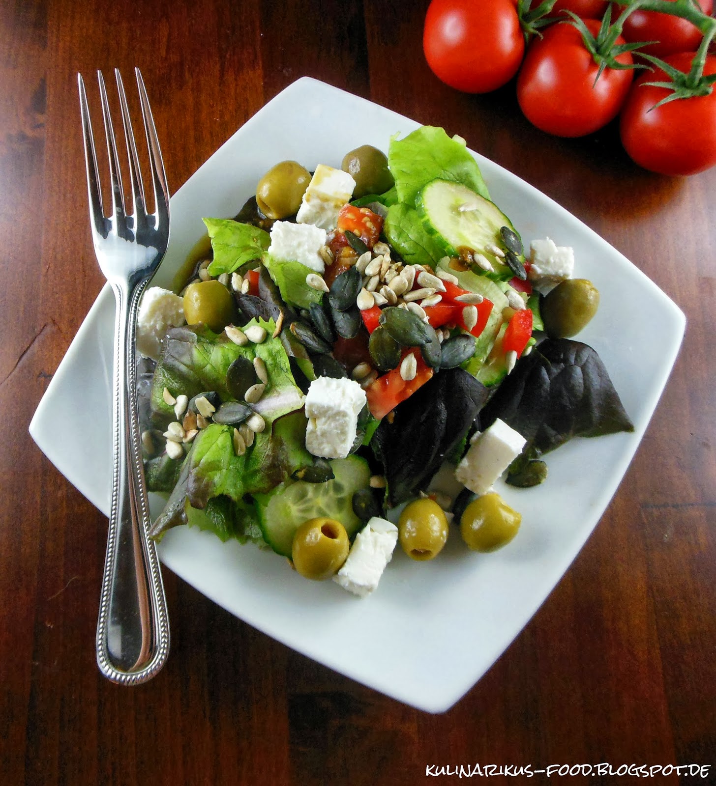 Kulinarikus: Bunter Blattsalat mit Balsamico-Honig-Vinaigrette und ...