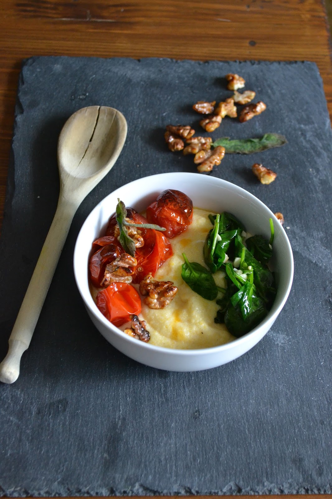Savoury Wednesday: Cremige Ziegenkäse-Polenta mit gerösteten ...