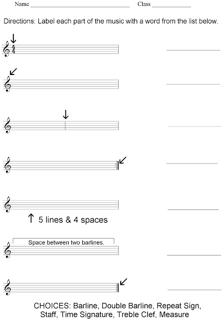 4th grade worksheets | Exclusive Music