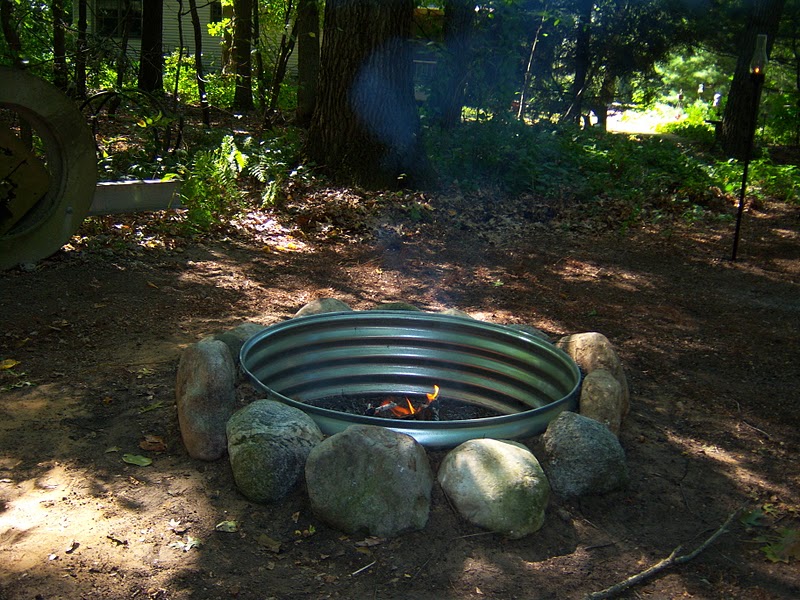 Irish Garden House Building a Fire Pit