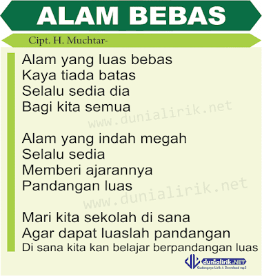 Lirik Lagu Alam Bebas - Download mp3