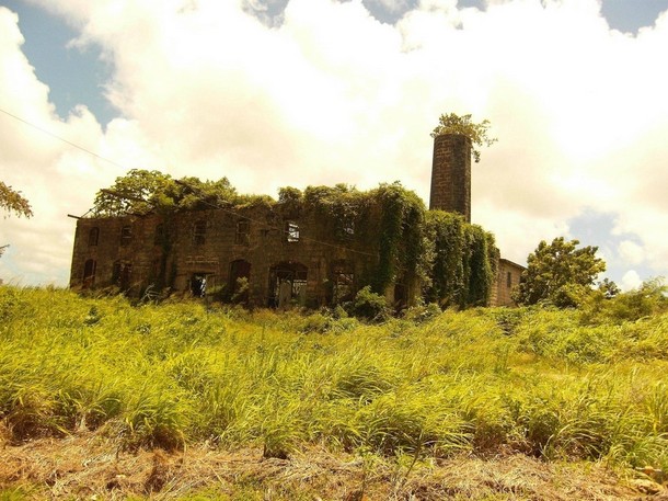 Abandoned distillery in Barbados