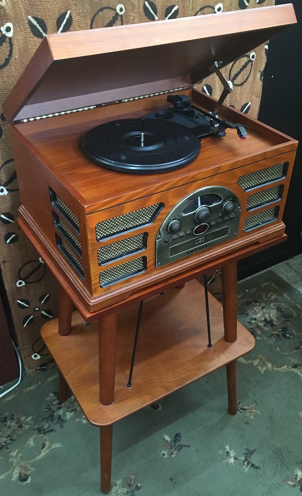 Uhuru Furniture & Collectibles Crosley Record Player with Stand 85 SOLD