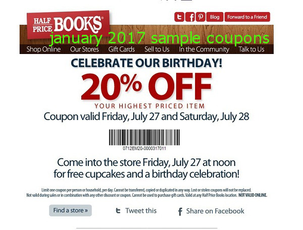 Half price books online coupon codes