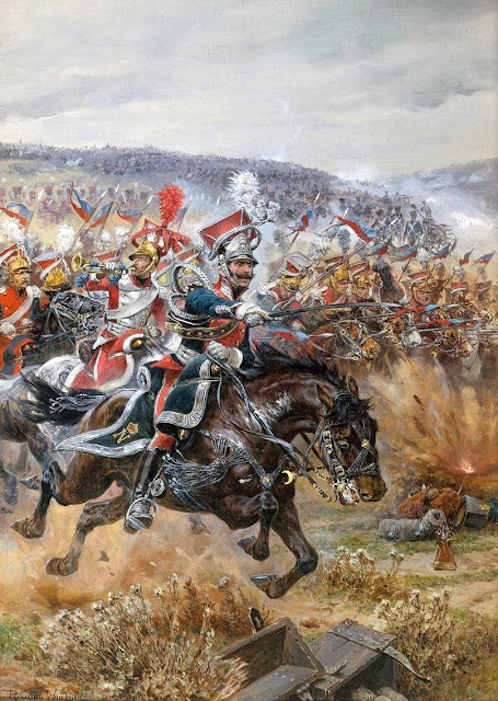 generaa jan henryk da browski 1755 1818 les lanciers polonais ostatnia szara a polskich ua ana w pod lipskiem 1813 mal richard caton woodville