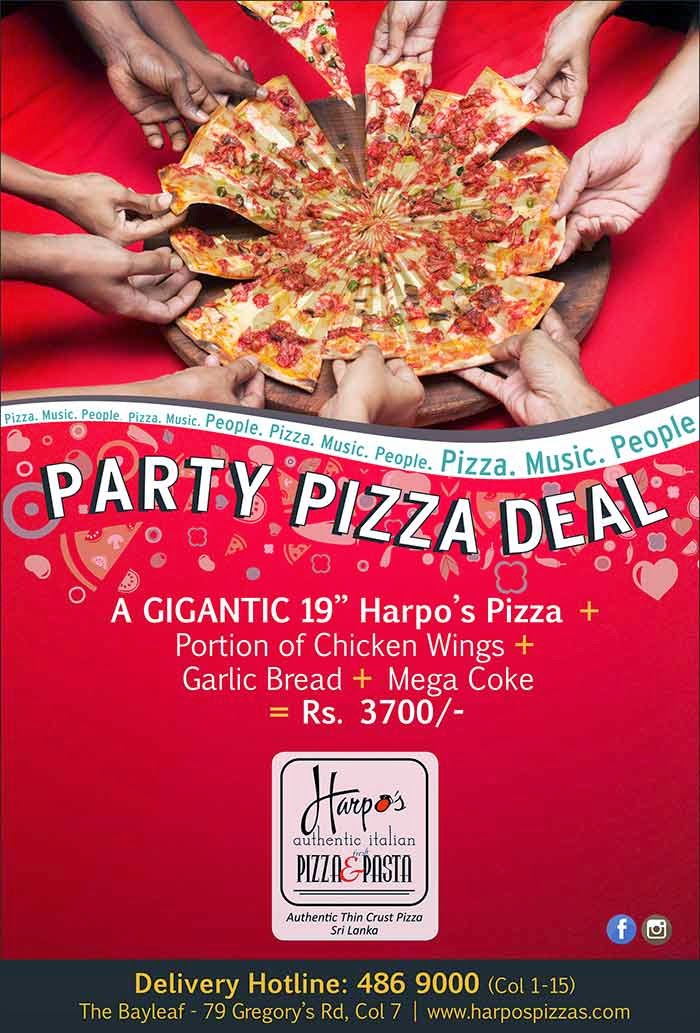 Delicious Gigantic Pizza offer - Call 486 9000.