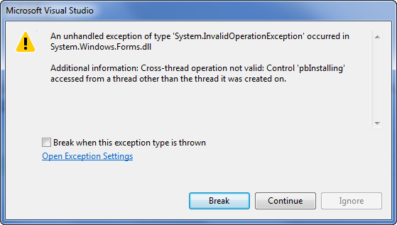 [Tips] How to "fix Cross-thread problem with C#" control (1/2
