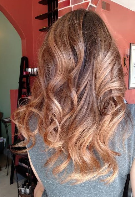 Rose gold hair