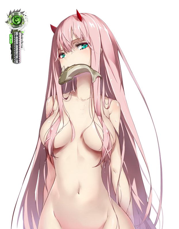 Darling in the Franxx:Zero Two Hyper Sexy Naked Fishing Render.