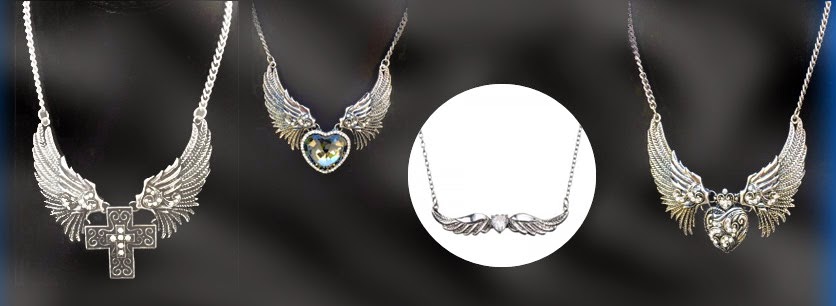 Angel wing necklaces