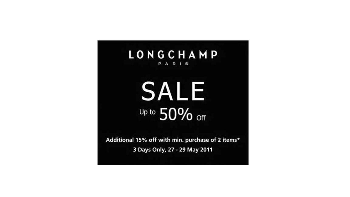 What do I get during Longchamp Sale?