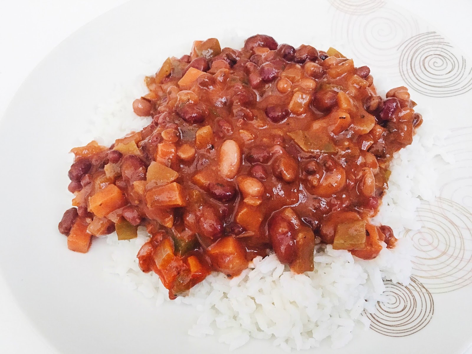 Vegan Four Bean and Vegetable Chilli Vegan Four Bean and Vegetable Chilli