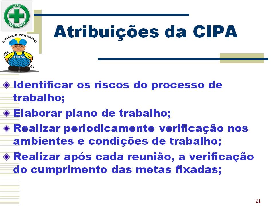 Referente à Coordenação Da Cipa é Correto Afirmar Que
