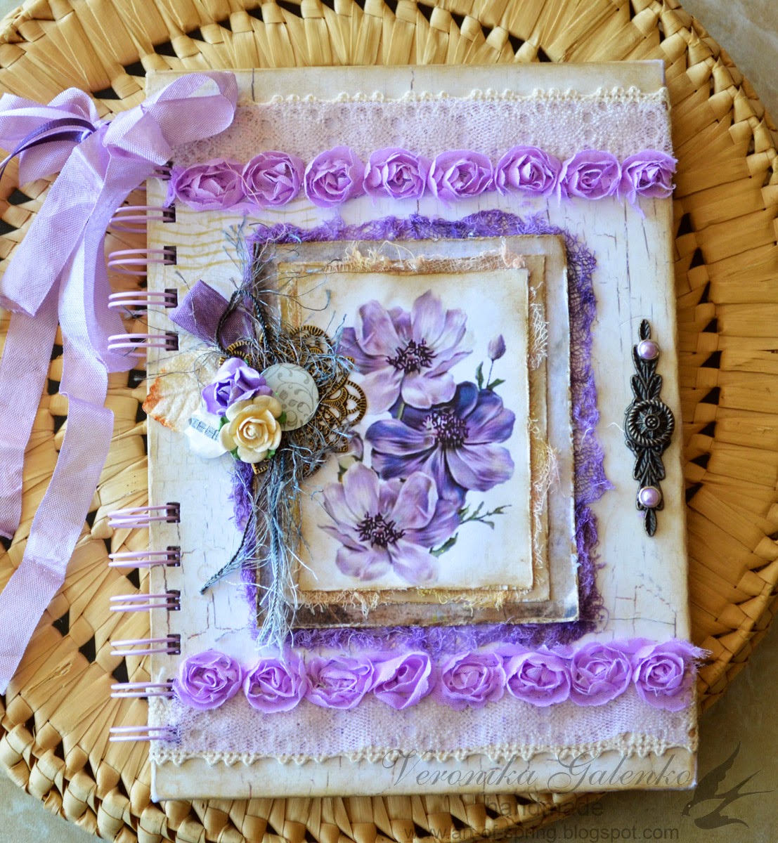 Подарки и сувениры ручной работы: Violet notebooks for Meg's Garden