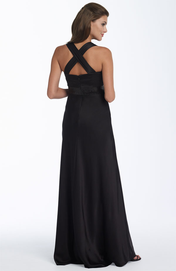 Calvin Klein Sequined Waist Satin Gown : Dresses for Every Occasion
