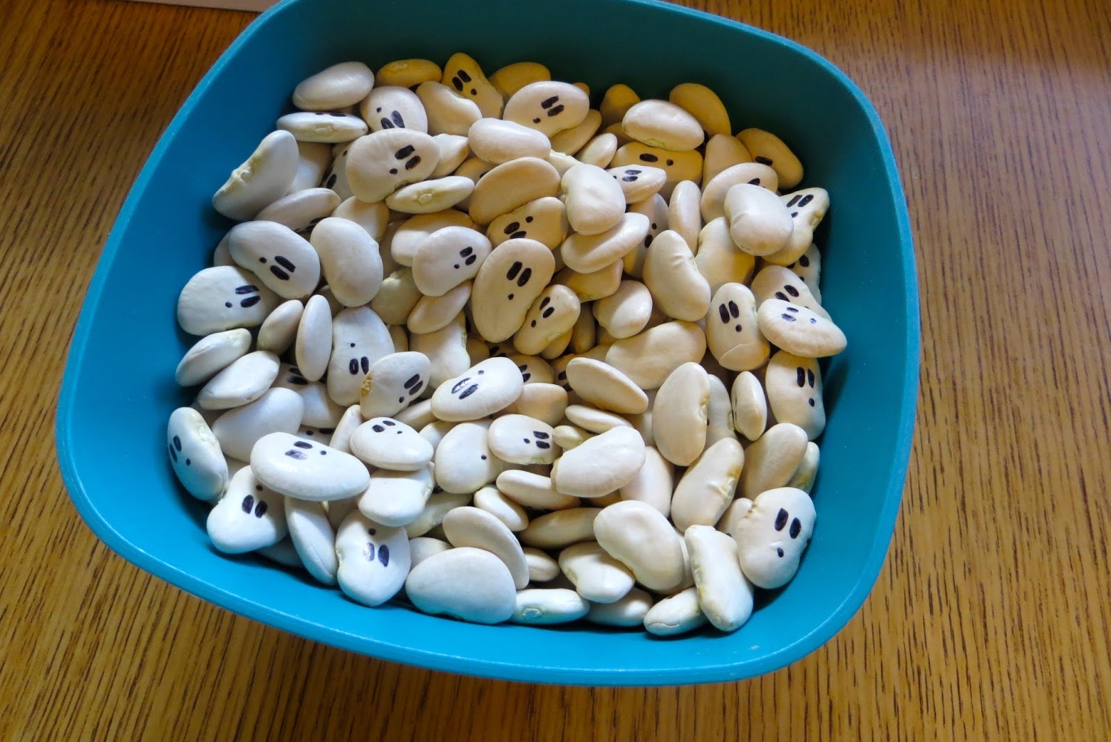 Ms. Sara's Preschool Blog Learning Station Ghost Beans