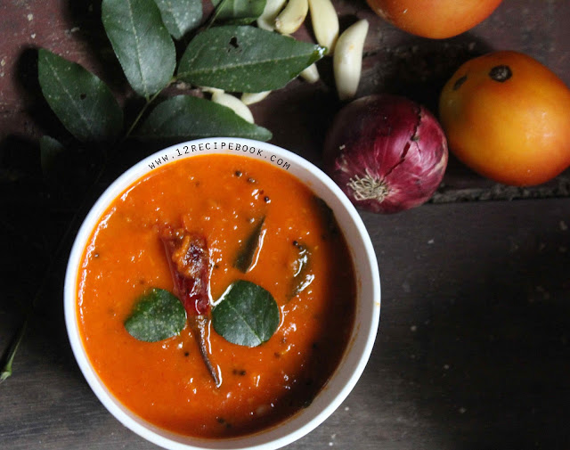 Onion Tomato Chutney For Dosa Recipe Book