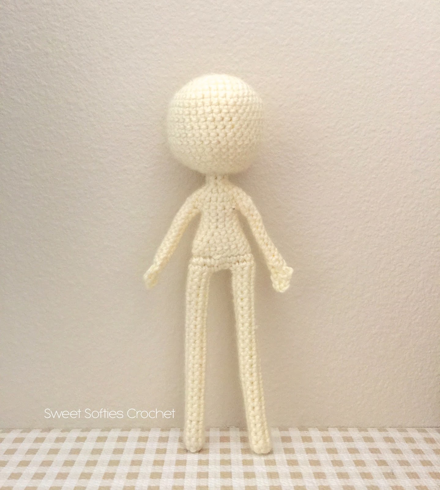 Doll body, crochet doll, amigurumi doll, doll body base Crochet