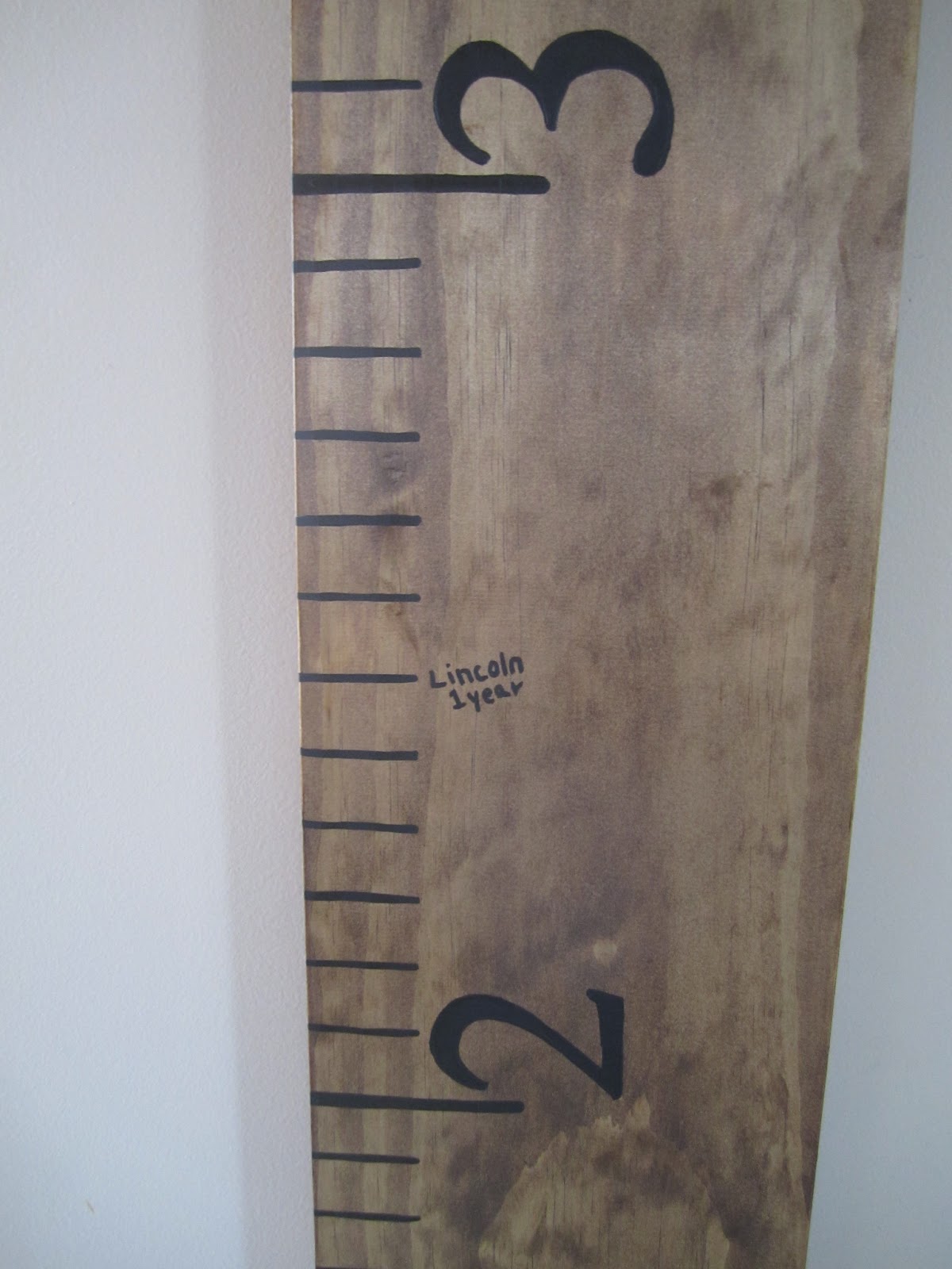 Mrs Mommylicious DIY Giant Ruler Growth Chart