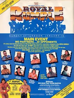 WWF / WWE ROYAL RUMBLE 1989 DVD cover poster