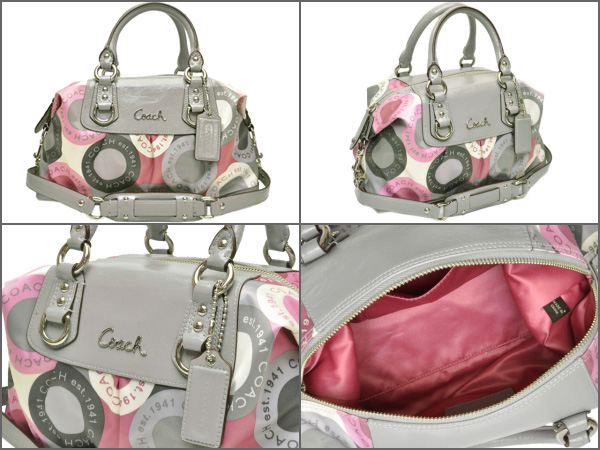 pink grey multi sateen exterior with grey patent leather trim hot pink ...