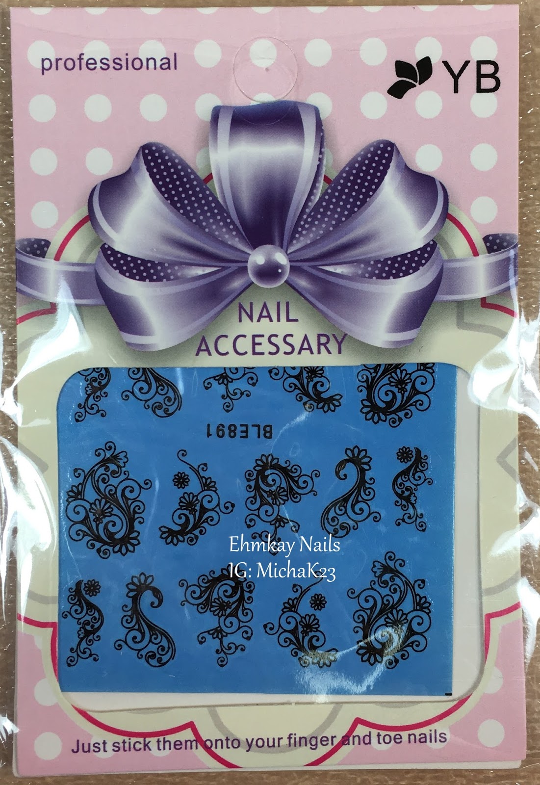 mardi gras nail decals