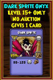 Dark Sprite - Wizard101 Card-Giving Jewel Guide