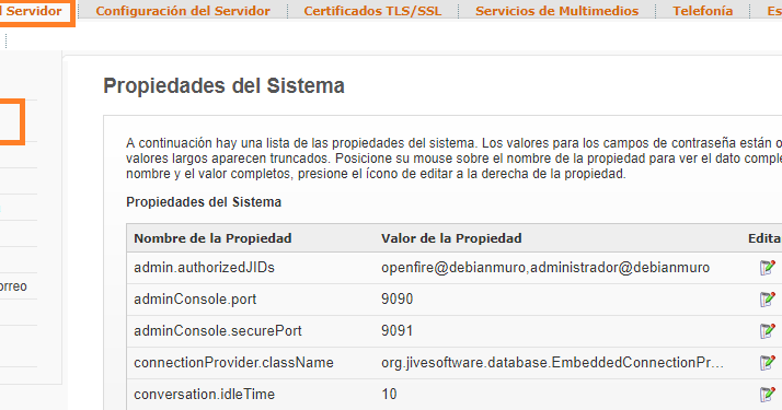 Solución Avatar Spark OpenFire