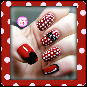 Pointless Cafe: Extend-A-Mani: Mickey and Minnie Nail Art