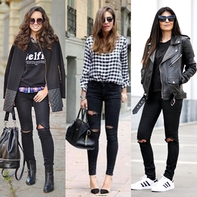 Outfits con jeans rotos | Belleza