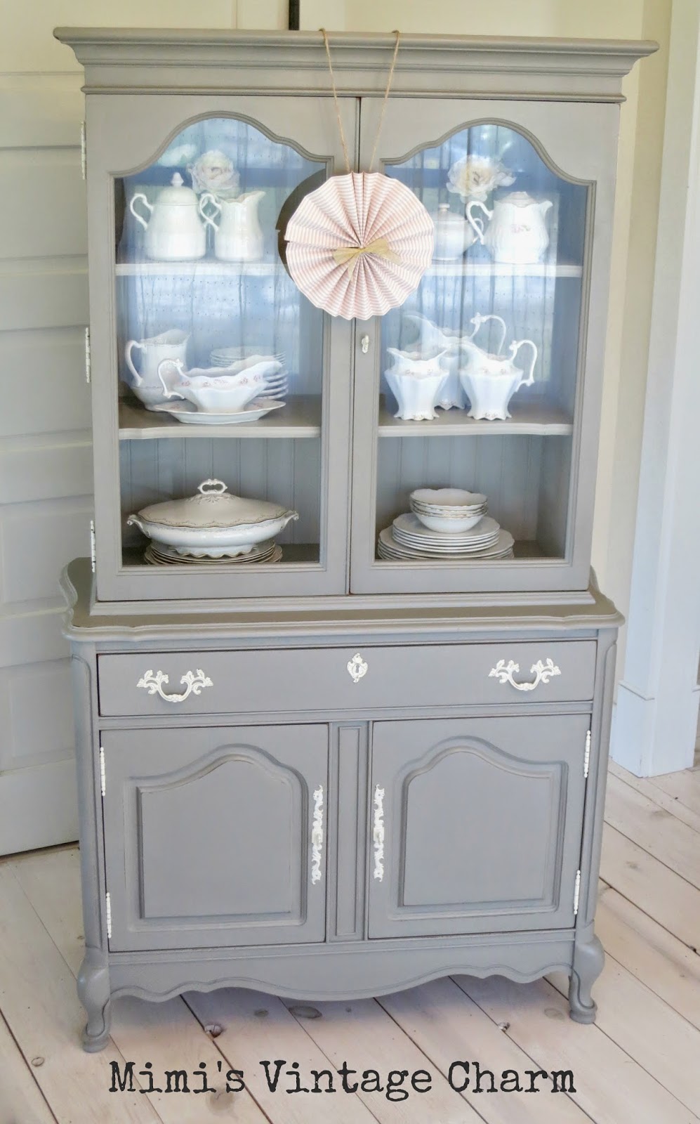 The Cottager Statement Piece Hutch in French Linen