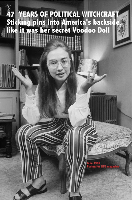 Hillary Rodham Clinton - posing for a LIFE magazine photographer in 1969