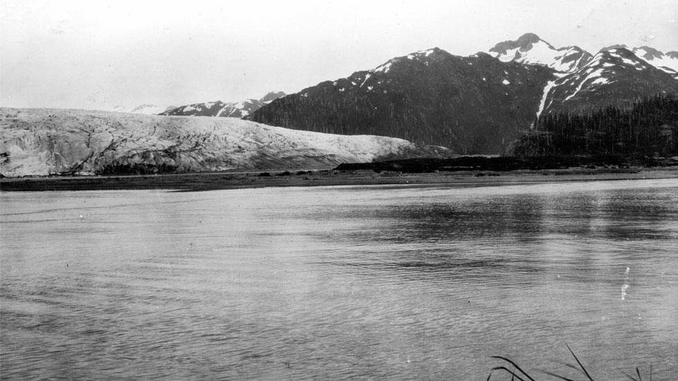Mc Carty Glacier (1909) - Photos of Alaska Then And Now. This is A Get Ready to Be Shocked When You See What it Looks Like Now.
