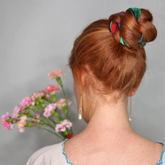 Scarf Bun Tutorial Gina Michele