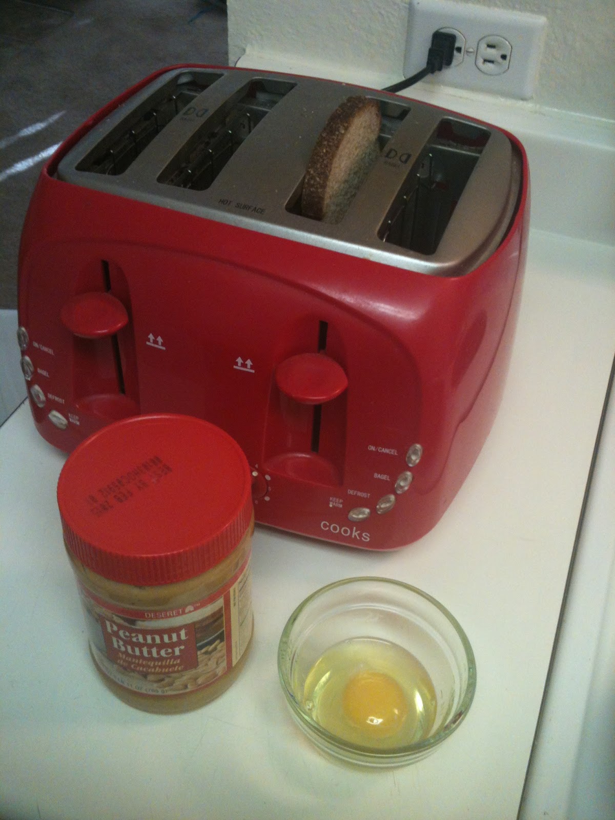 Nerdy Sarah PB&Egg Toast Breakfast